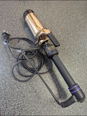 Hot Tools Purple-Accent 1.25" Barrel Curling Iron - Professional Hair Styling